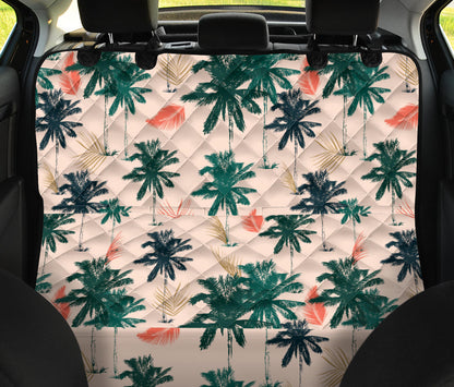 Palm Tree Pattern Print Design PT014 Rear Dog  Seat Cover