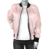 Marble Pattern Print Design 03 Women's Bomber Jacket