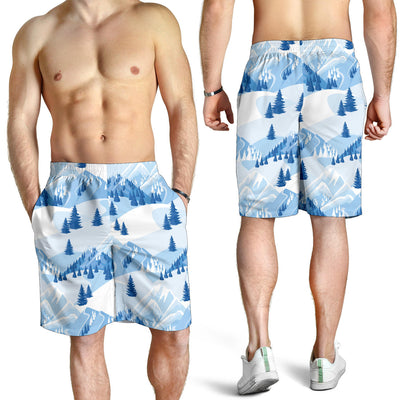 Mountain Pattern Print Design 03 Mens Shorts