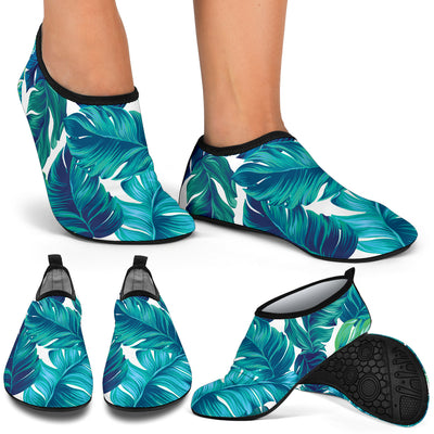 Brightness Tropical Palm Leaves Aqua Water Shoes