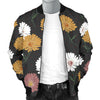 Daisy Pattern Print Design DS04 Men Bomber Jacket