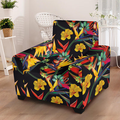 Bird Of Paradise Pattern Print Design BOP016 Armchair Slipcover