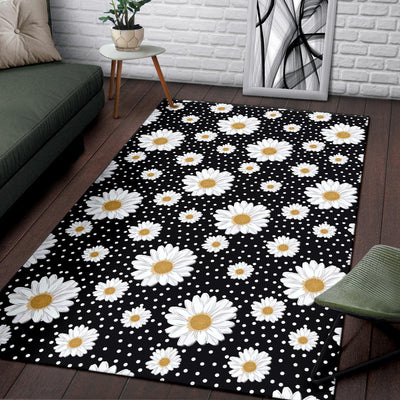 Daisy Pattern Print Design DS02 Area Rugs