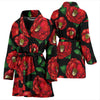 Camellia Pattern Print Design CM07 Women Bathrobe