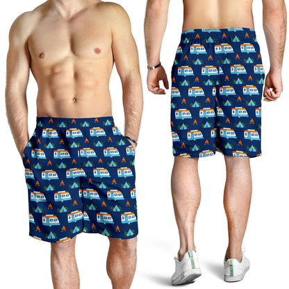 Camper Pattern Camping Themed No 3 Print Mens Shorts