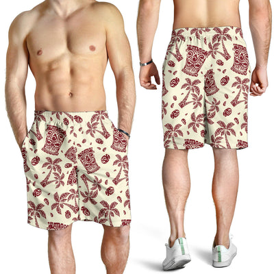 Tiki Tribal Symbol Palm Tree Mens Shorts