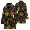 lotus Boho Pattern Print Design LO09 Women Bathrobe