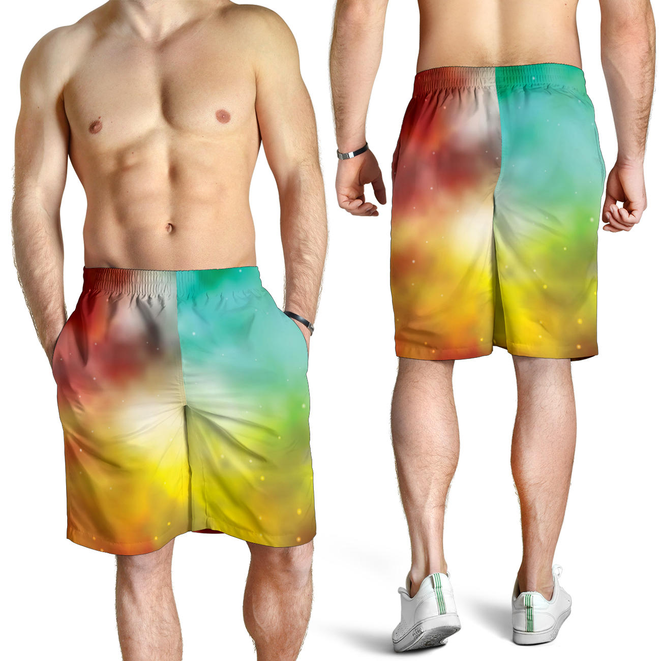Nebula Pattern Print Design A04 Mens Shorts