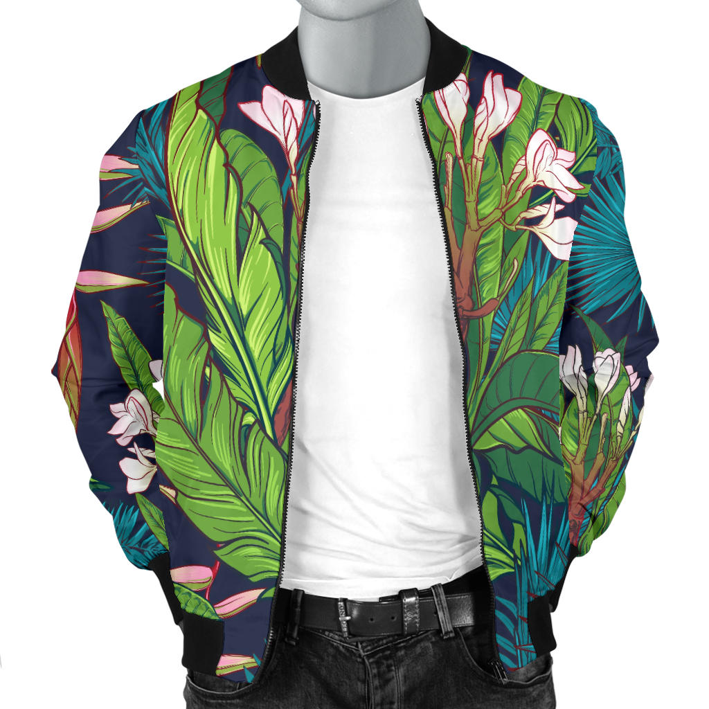 Rainforest Pattern Print Design RF01 Men Bomber Jacket