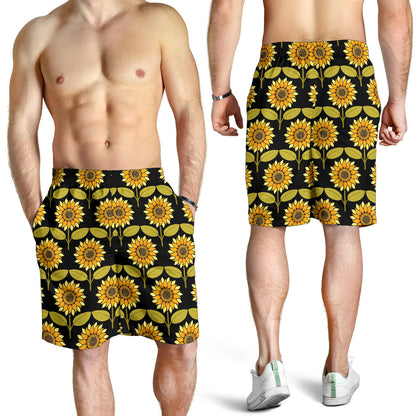Sunflower Pattern Print Design SF015 Mens Shorts