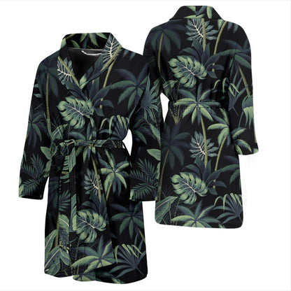 Rainforest Pattern Print Design RF02 Men Bathrobe