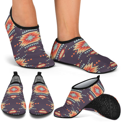 Tribal indians Aztec Aqua Water Shoes