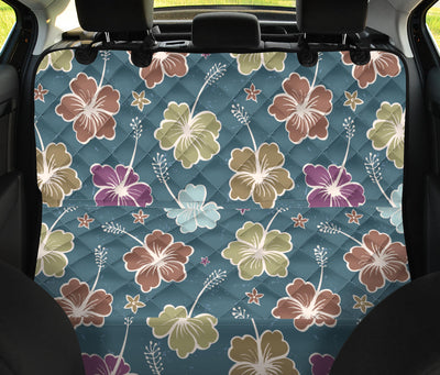 Hibiscus Pattern Print Design HB033 Rear Dog  Seat Cover