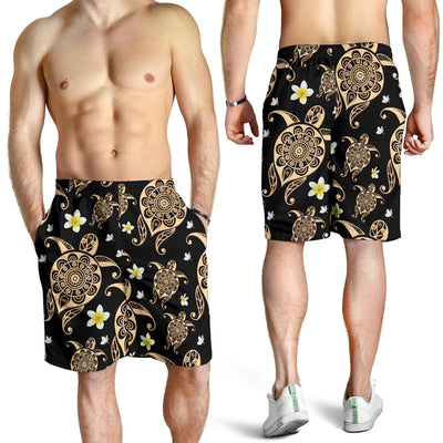 Turtle Polynesian Tribal Hawaiian Mens Shorts