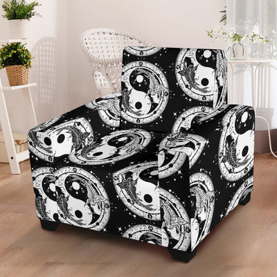 Yin Yang Koi Fish Armchair Slipcover