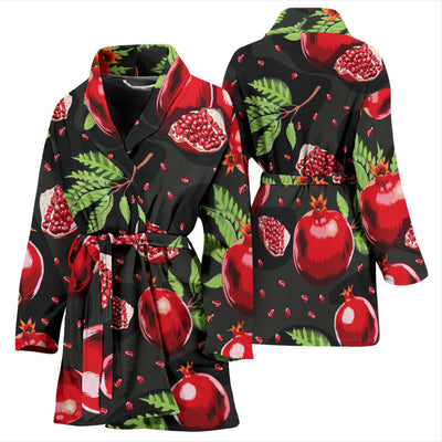 Pomegranate Pattern Print Design PG06 Women Bathrobe