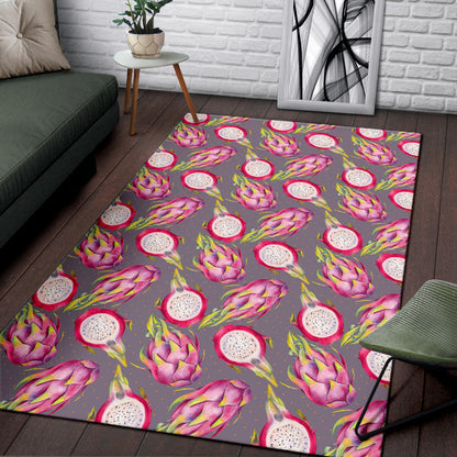 Dragonfruit Pattern Print Design DF03 Area Rugs