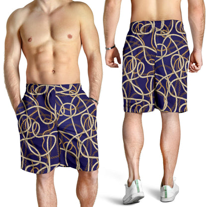 Rope Pattern Print Design A01 Mens Shorts