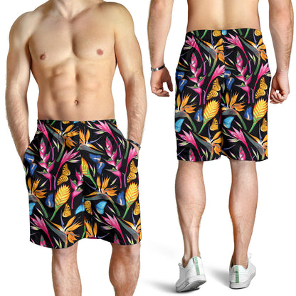 Tropical Flower Pattern Print Design TF016 Mens Shorts