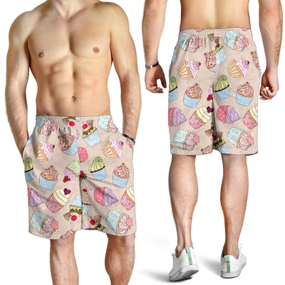 Cupcake Pattern Print Design CP06 Mens Shorts