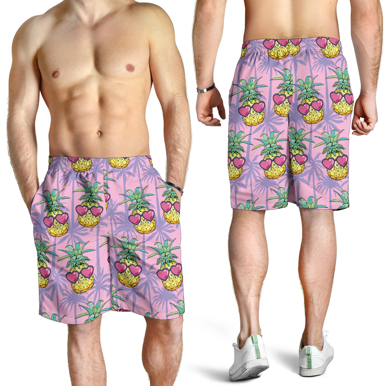 Pineapple Pattern Print Design PP06 Mens Shorts
