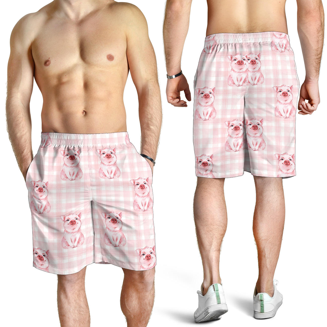 Pig Baby Pattern Print Design 01 Mens Shorts