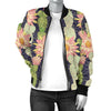 Cactus Pattern Print Design 01 Women's Bomber Jacket