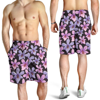 Orchid Pattern Print Design OR08 Mens Shorts