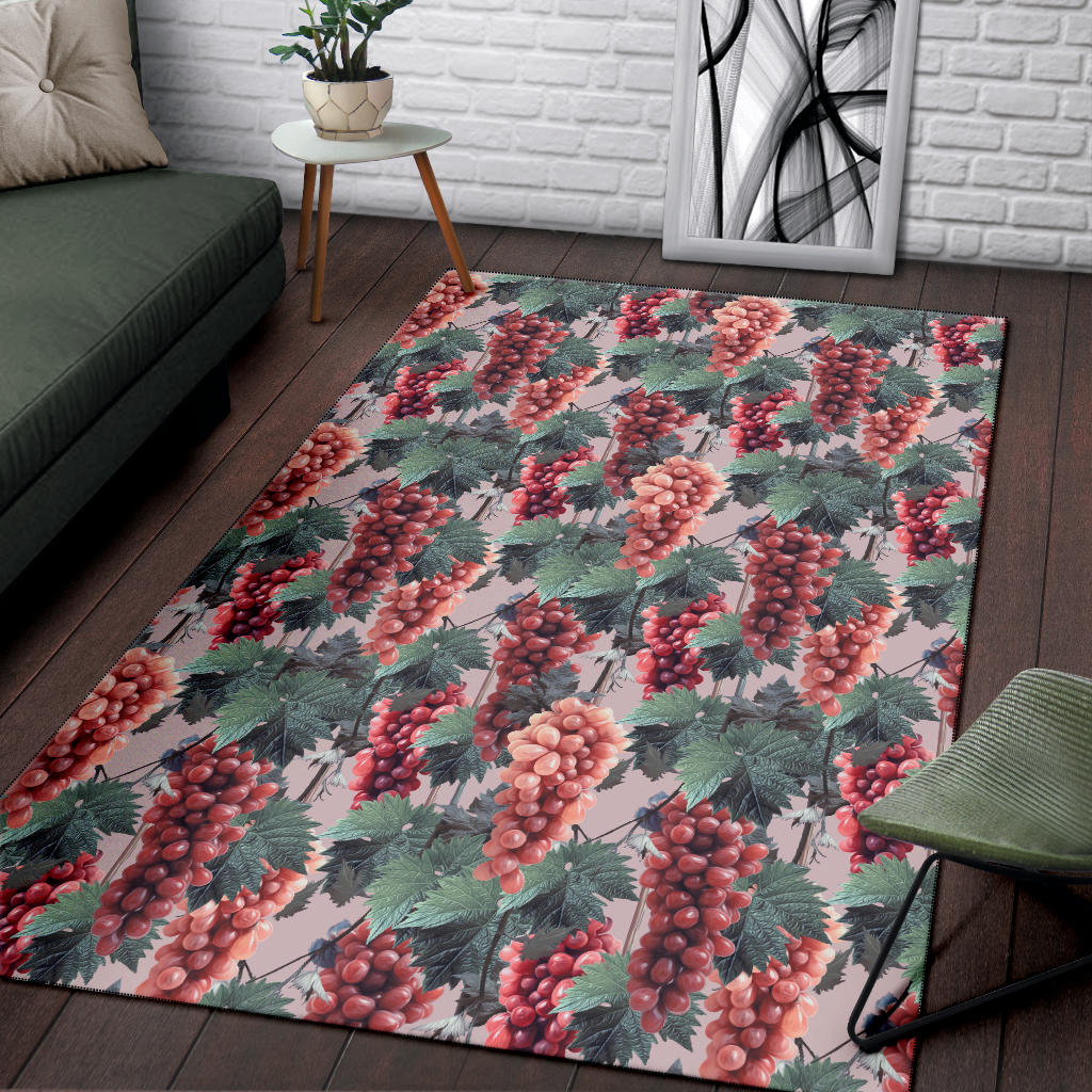 Grape Pattern Print Design GP01 Area Rugs