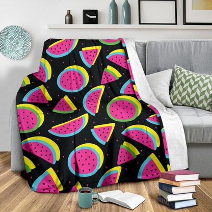 Watermelon Pattern Print Design WM07 Fleece Blanket