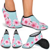 Cherry Blossom Pattern Print Design CB04 Aqua Water Shoes