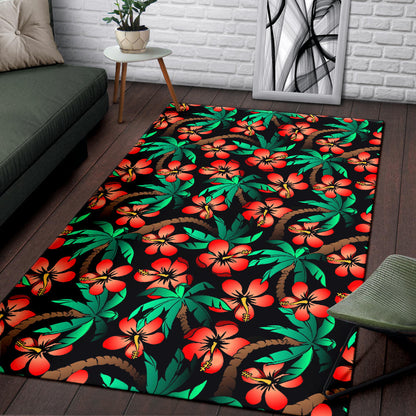 Hawaiian Themed Pattern Print Design H022 Area Rugs