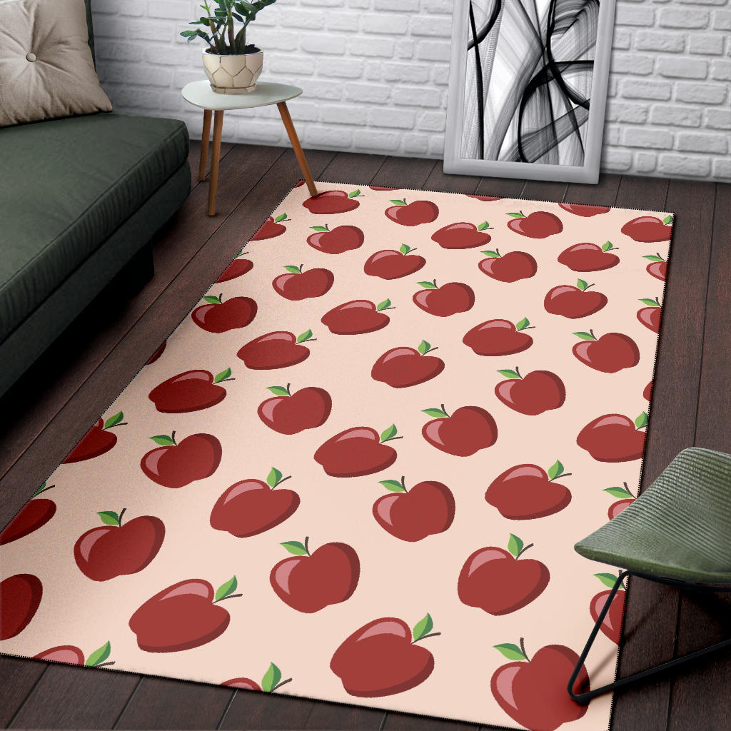 Apple Pattern Print Design AP01 Area Rugs
