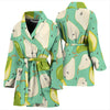 Pear Pattern Print Design PE04 Women Bathrobe