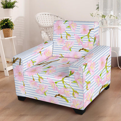 Pink Cherry Blossom Sakura Armchair Slipcover