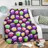 Cupcake Pattern Print Design CP07 Fleece Blanket