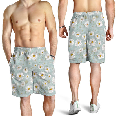 Daisy Pattern Print Design DS012 Mens Shorts