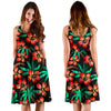 Hawaiian Themed Pattern Print Design H022 Midi Dress