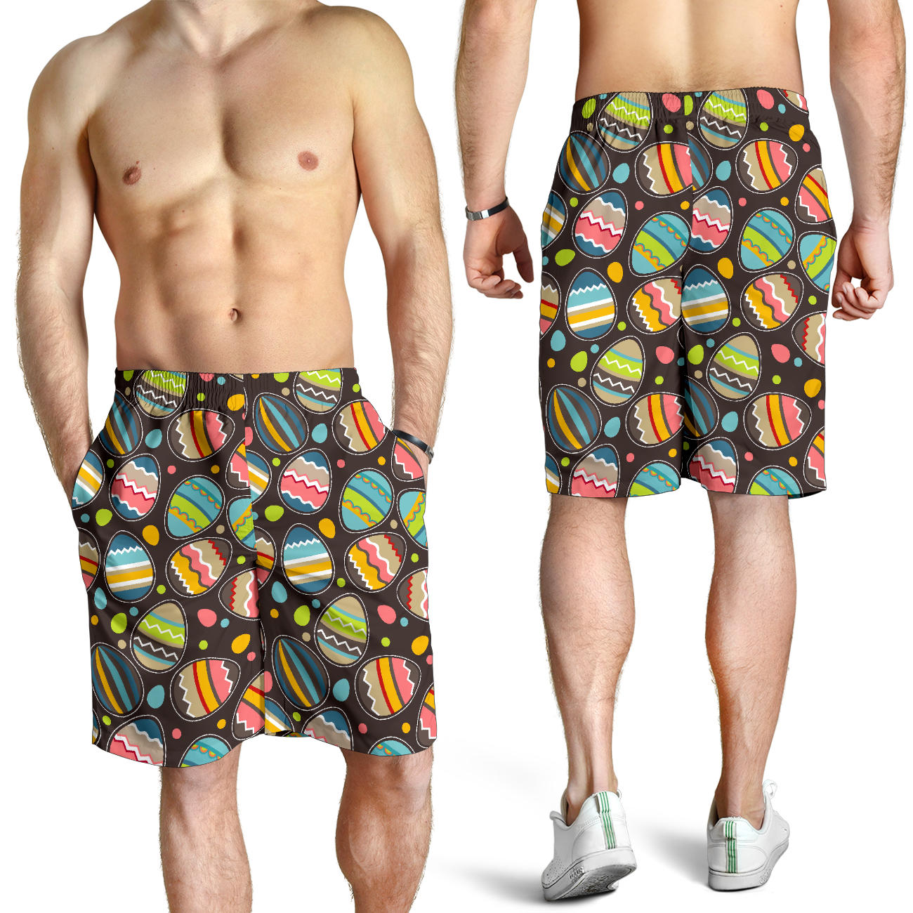 Easter Eggs Pattern Print Design RB03 Mens Shorts