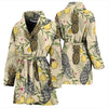 Pineapple Pattern Print Design PP012 Women Bathrobe