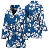 Plumeria Pattern Print Design PM015 Women Bathrobe