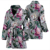 Peony Pattern Print Design PE01 Women Bathrobe