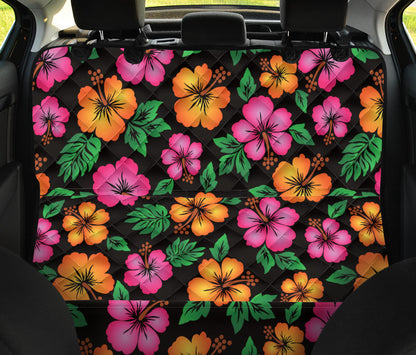 Hibiscus Pattern Print Design HB029 Rear Dog  Seat Cover