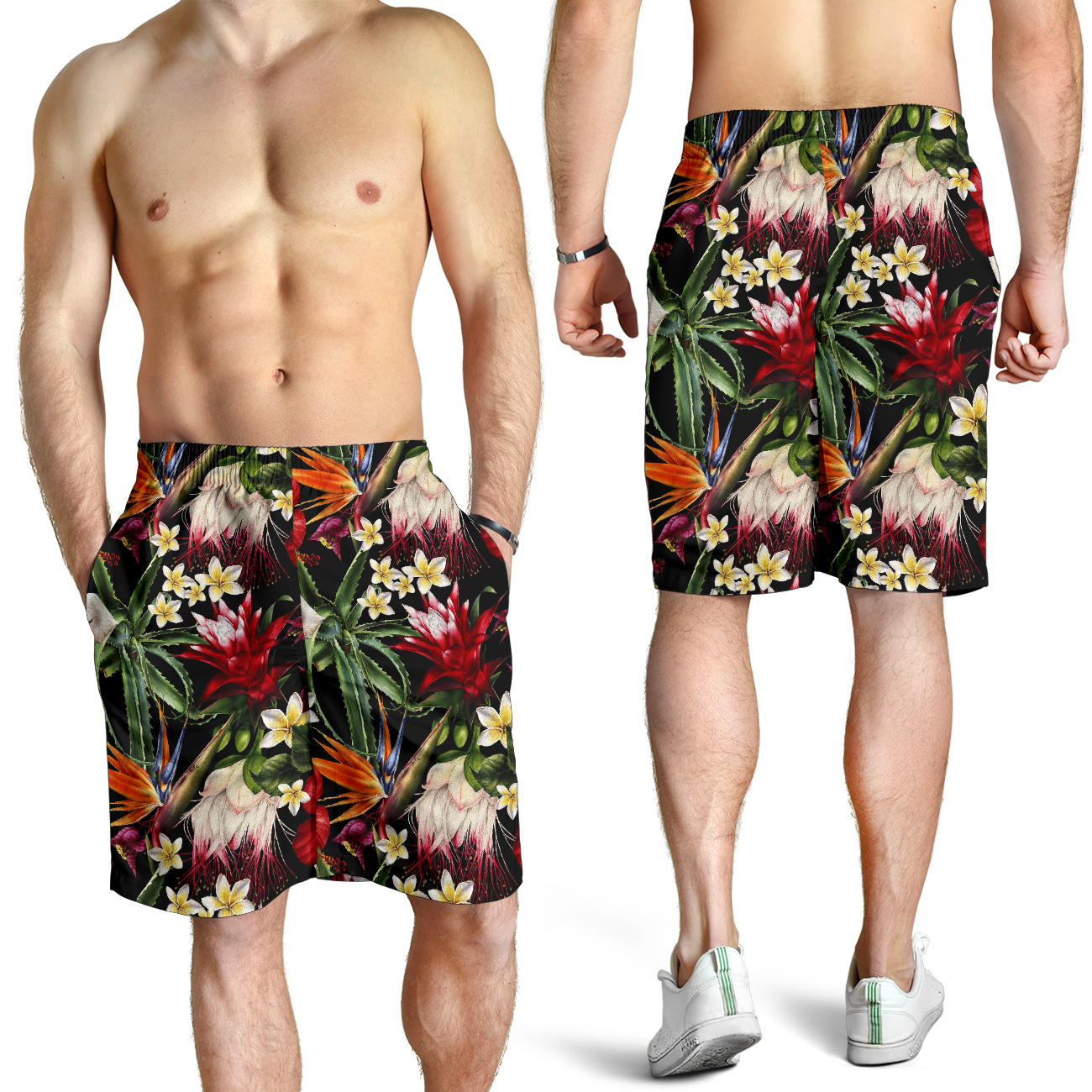 Summer Floral Pattern Print Design SF03 Mens Shorts