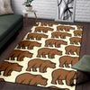 Bear Pattern Print Design BE05 Area Rugs