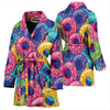 Donut Pattern Print Design DN010 Women Bathrobe