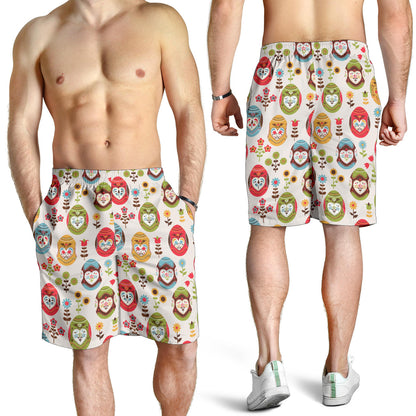 Easter Eggs Pattern Print Design RB011 Mens Shorts