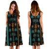 Hawaiian Themed Pattern Print Design H023 Midi Dress