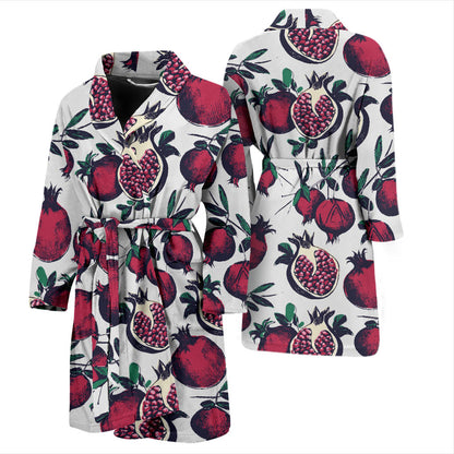 Pomegranate Pattern Print Design PG01 Men Bathrobe