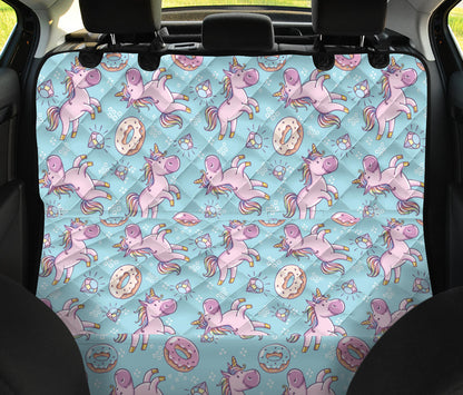 Donut Unicorn Pattern Print Design DN016 Rear Dog  Seat Cover